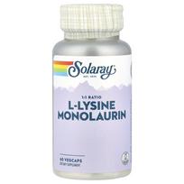 Solaray L-Lysine Monolaurin 11 Complex Vegetarian Capsules, 60 Count 60 pcs - 1 ea