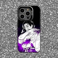 Yuta Okkotsu Jujutsu Kaisen telefono dėklas iPhone 16,15,14,13,12,11,Pro,XS,Max,Plus,Mini,SE juodam saldainio matiniam variantui, smūgiams atsparus dangtelis iPhone13