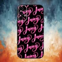 Juicy Couture phone Case For Samsung S26,25,24,21,22,23,30,20,Ultra,Plus,Fe,Lite Black Soft Cover Samsung S24ULTRA