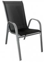 Lauko kėdė Mirpol Arkadia KD, juoda sp., 55 cm x 72 cm x 91 cm