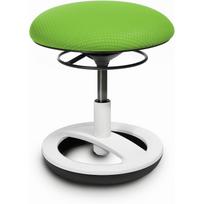 Topstar Sitness Bobby vaikiška kėdutė – ergonominė taburetė su pakoju, reguliuojamo aukščio, balta su audinio apmušalu