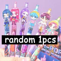KPop Demon Hunters Gel Pens Kawaii Stationery Anime Derivative Peripherals Back To School Supplies Office Gift HOT Kid Friendly Entertaining Fun Play pink