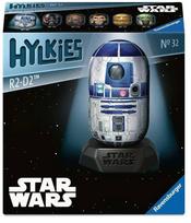 3D dėlionė Ravensburger Hylkies Star Wars R2-D2, 8 cm x 8 cm, 54 vnt., mėlyna sp./balta sp.