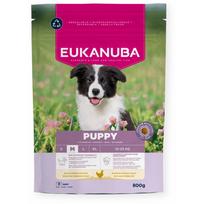 Sausas šunų maistas Eukanuba Puppy Medium Life Care, vištiena, 0.8 kg