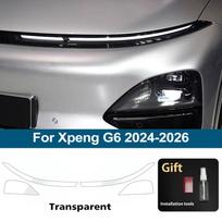 Xpeng G6 2026-2026 Automobilio priekinių žibintų apsauginė plėvelė, didelio blizgumo dūminės juodos spalvos, iš anksto išpjauta TPU, PPF rinkinys, įbrėžimams atspari vinilinė plėvelė For G6 24-26 CLR