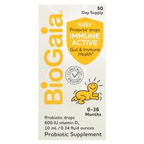 BioGaia Baby Protectis Immune Active Drops for Infants 0-36 Months 600IU 10ml (0.34 fl oz) 10ml - 1 ea