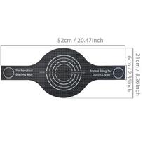 Perforated Silicone Bread Sling For Dutch Oven, Bread Baking Mat For Sourdough Transfer With Long Handle, Nonstick & Reusable juoda