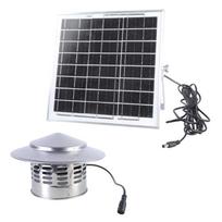 Saulės energija maitinamas 110 mm metalinis stogo ventiliatorius su 8W skydeliu, automatinis paleidimas, energiją taupantis ištraukiamasis ventiliatorius virtuvei, vonios kambariui, šiltnamiui 1