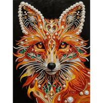 DIY Fox Pearl Art Painting for Adults/Beginners Gift Home Decor Pearl Gem Paintings Picture Arts Craft 30x40cm Without Frame 30x40cm