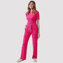Dentist Work Clothes Woman Soft Medical Uniform Pet Store Work Wear Surgery Workwear Medical Doctor Nurse Surgical Uniforms S ryškiai rožinė