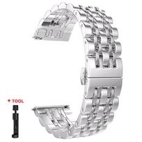22mm 20mm Stainless Steel Strap For Samsung Galaxy Watch 7 6 4 5 45mm Gear S3 46mm 42mm Active2 40 44mm Band for Amazift BIP 2 GTR Metal Bracelet 20mm Universal