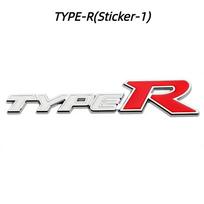 3D Metalinis Type-S Logotipas Type-R Lenktyninis Emblema Raidės Automobilio Priekinės Grotelės Galinio Bagažininko Ženkliukas Lipdukas Aksesuarai TYPE-R(Sticker-1）