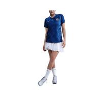 Nike Dri-FIT Soccer Chelsea FC SS25 2025/26 Stadium Home Short Sleeve Football Shirt Women tops Rapid-Blue White Speed-Red HJ5093-496 L