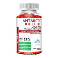 Antarktinio krilio aliejaus maisto papildas padeda palaikyti sveiką imuninę sistemą 120 kapsulių 120 Capsules