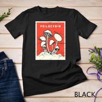 Psilocibino marškinėliai Retro psichodaliniai stebuklingieji grybai Unisex marškinėliai S