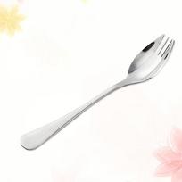 6 vnt. nerūdijančio plieno „Sporks Picnic“ dvigubos paskirties šaukštas greitai paruošiamų makaronų salotų stalo reikmenys white