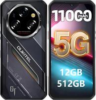 OUKITEL WP62 5G mobilusis telefonas 12GB+512GB 11000mAh 6.58  ekranas 108MP Android 15 juoda