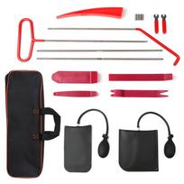 18PCS Car Door Tool Kit Inflatable Air Pump Auto Window Door Open Fixing Gripper Tools Long Reach Kits with Carrying Bag