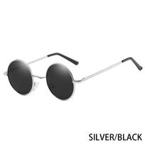 RUOBO Retro Poliarizuoti Apvalūs Metaliniai Rėmeliai Akiniai Nuo Saulės Vyrams ir Moterims Vairavimui Žvejybai Prekės Ženklo Dizainerio Akiniai Nuo Saulės UV400 Metal Frame