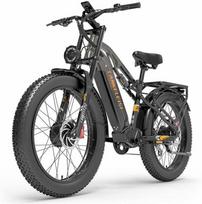 Vélo électrique LANKELEISI MG800 MAX 1000W*2 Samsunga 48V 20Ah 48km/h 130KM grey