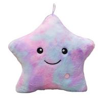 „Twinkle Star“ pagalvė, užpildyta žvaigždute, LED lemputė šviečianti pagalvėlė, šviečianti žvaigždės pagalvė, naktinė lemputė vaikams, sensorinis pliušinis žaislas vaikams 40cm