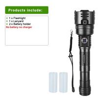 Ilgas žibintuvėlis Nuimama rankena Fakelas Super ryški lempa Galinga 120W LED lempa Ilgo nuotolio šviesos žibintuvėlis Vandeniui atsparus fakelo šviestuvas A-Flashlight