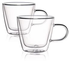 Dvigubo stiklo puodelių rinkinys Homla Cembra Basic, skaidri sp., 0.28 l