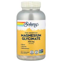 Solaray High Absorption Magnesium Glycinate 350mg Veggie Capsules, 240 Count 240 pcs - 1 ea