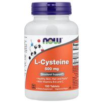NOW Foods L-Cysteine 500mg, 100 Tablets 100 pcs - 1 ea