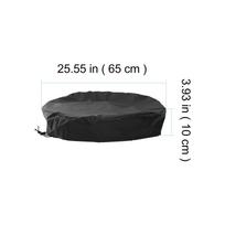 All-Weather 55-Gallon Drum Cover Oxford Cloth Waterproof Rain Snow Dust Protection Outdoor Bucket Cover Drawstring Adjustable pilka