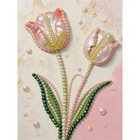 5D DIY Frameless Pearl Painting Tulip Pattern Painting Kit, Suitable for Home Living Room Bedroom and Other Wall Decoration Art Paintings 30x40cm