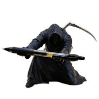 Grim Reaper Pen Holder 3D Printed Gothic Pencil Storage Rack Desktop Organizer for Halloween Home Office Decor 1pc