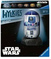 3D dėlionė Ravensburger Hylkies Star Wars R2-D2, 8 cm x 8 cm, 54 vnt., mėlyna sp./balta sp.