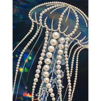 DIY Jellyfish Pearl Diamond Art Painting Kits for Adults and Beginners,fine View Sparkling Painting Craft Home Wall Decor Handmade Gift 30x40cm