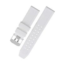 23 mm silikoninis laikrodžio dirželis Luminox kariniam 7251 3050 laikrodžiui, sidabro juodo užsegimo, vandeniui atsparus apyrankės priedai 23mm balta