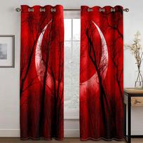 Japanese Fuji Black Japan Samurai Ronin Sun Armor Thin Window Window Curtains For Living Space Bedroom Space Decor 2 Panelss 100W130H(CM)40x51in&Grommet Top