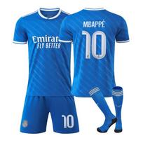 Paaugliams Vaikams Suaugusiems Individualus Vardas Futbolo Apranga 25/26 Real Madrid Antroji Išvykos #10Mbappé Sporto Treniruočių Džersio Rinkinys su Kojinėmis 24
