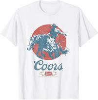 Coors Longhorn Banquet Vintage Rodeo Label T-Shirt 4XL