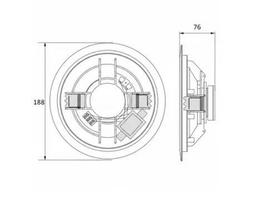 Ceiling speaker Avtek CS 606, SPEVID1SVS70