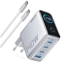 Telefono įkroviklis Anker B2697G41, USB Type A/3 x USB Type-C, pilka sp., 140 W