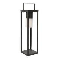 Juodos spalvos LED žibintas saulės baterijos/USB (aukštis 75 cm) Solar – Bizzotto