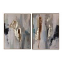 Spausdinti/su rankomis dažytais elementais paveikslai su rėmeliu/tapyba ant drobės 2 vnt. 60x80 cm Gallery – Bizzotto