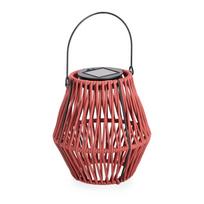 Raudonos spalvos LED žibintas saulės baterijos (aukštis 17 cm) Juny – Yes Everyday