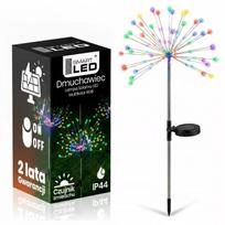 LED saulės lempa, įsmeigiama, atspari vandeniui, su sutemų jutikliu, kiaulpienės formos
