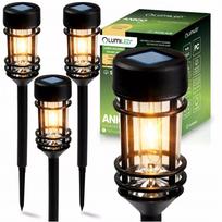 LED lempų rinkinys 4vnt, sodo apšvietimas, įsmeigiami šviestuvai