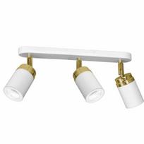 Luminex Reno 5156 šviestuvas, baltas/auksinis, 3 šviesos taškai