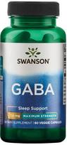 Swanson GABA, 750mg Maximum Strength - 60 kapsulių