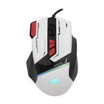 Baracuda žaidimų pelė MANTA, 8D, 12800 dpi, baltos spalvos (BGM-042)