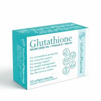 Glutathione - Glutationas su Vynuogių Sėklų Aliejumi ir Vitaminu E | Shapro Pharma (30 kapsulių)