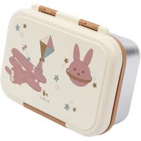 Fabelab nerūdijančio plieno pietų dėžutė "Bunny Air Plane"